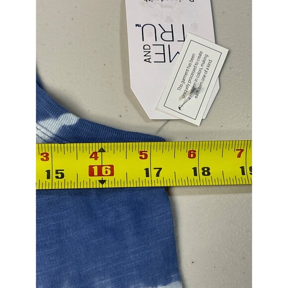 Time And Tru Size Small Tie-Dye Tank Top Blue & White - Picture 4 of 9